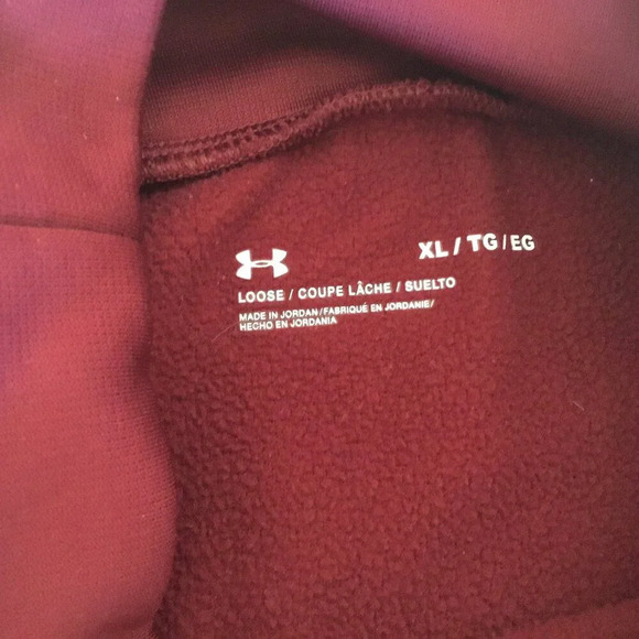 Under Armour -  Womens Armour Mxed Media Mock Neck T-Shirt Sweatshirt Size XL - Picture 9 of 10